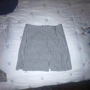 ZARA HOUNDSTOOTH SKIRT